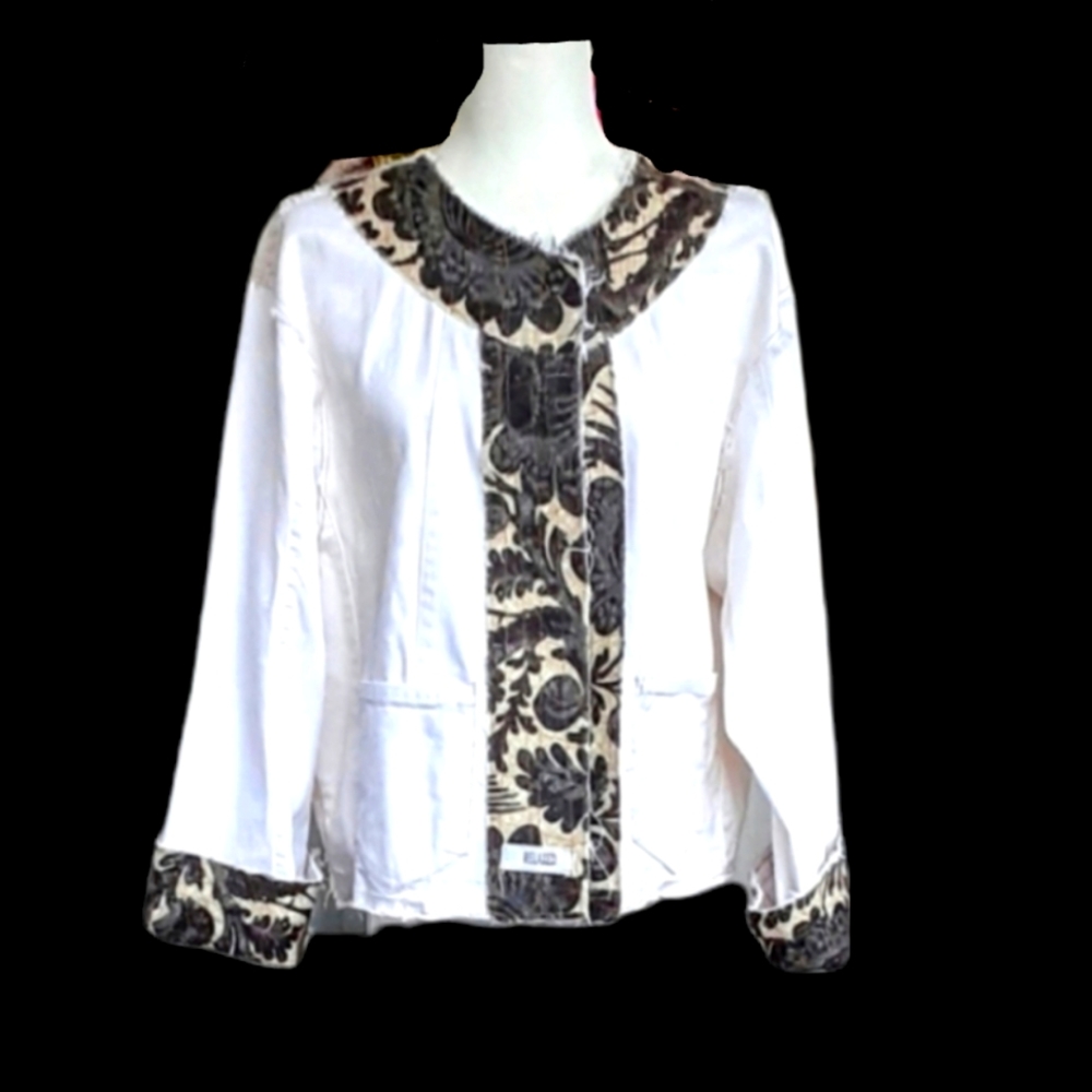 Raw Edge Denim Jacket (Silver Tab)